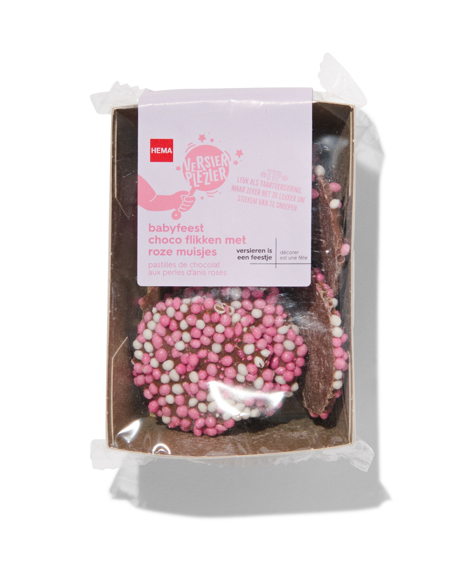 versierplezier flikken - babyfeest roze - 10280025 - HEMA