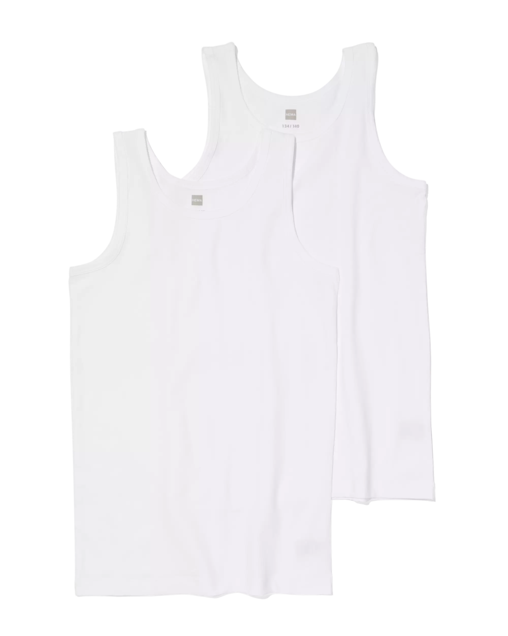 2 débardeurs basic enfant coton stretch