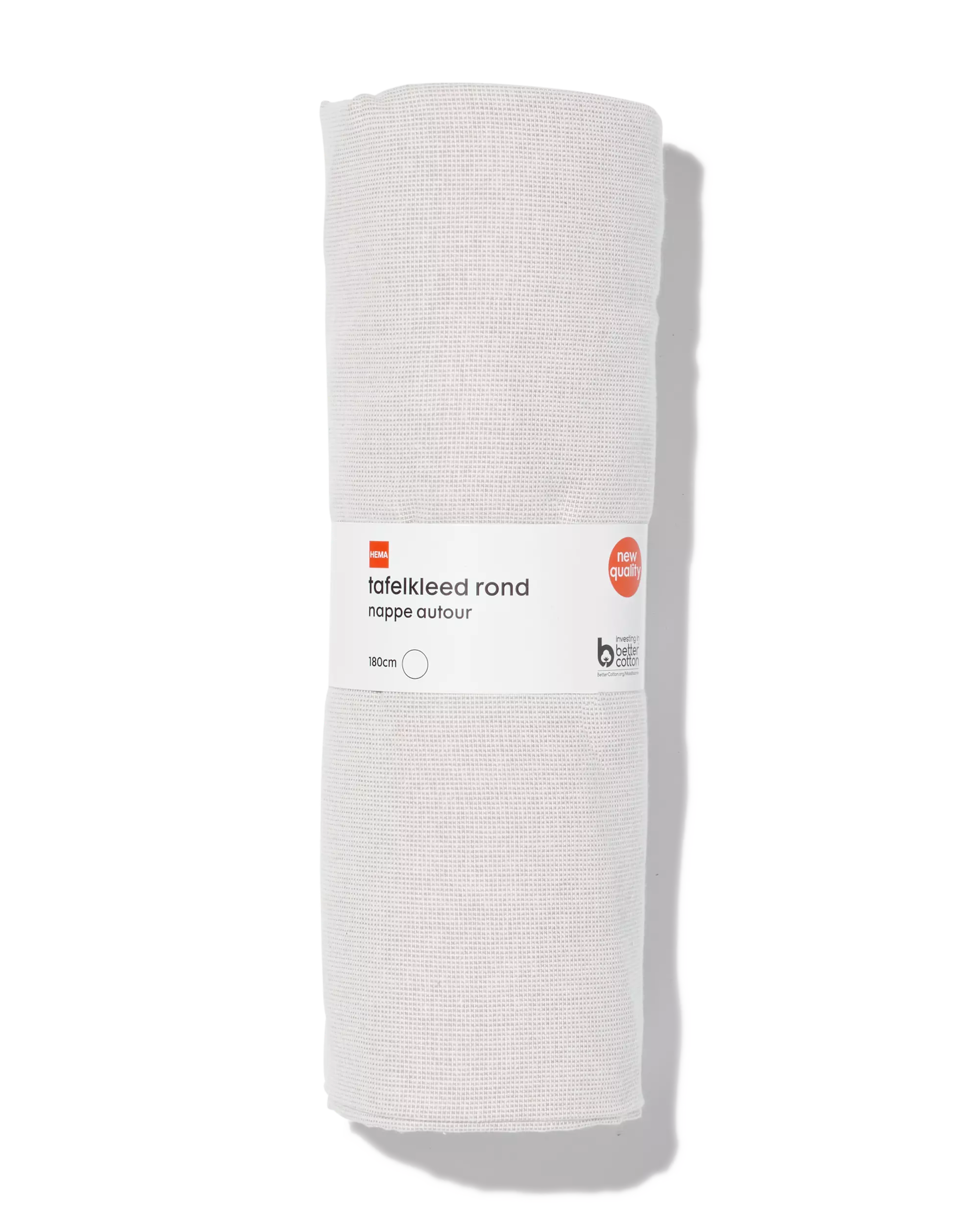 nappe grise coton chambray Ø180cm