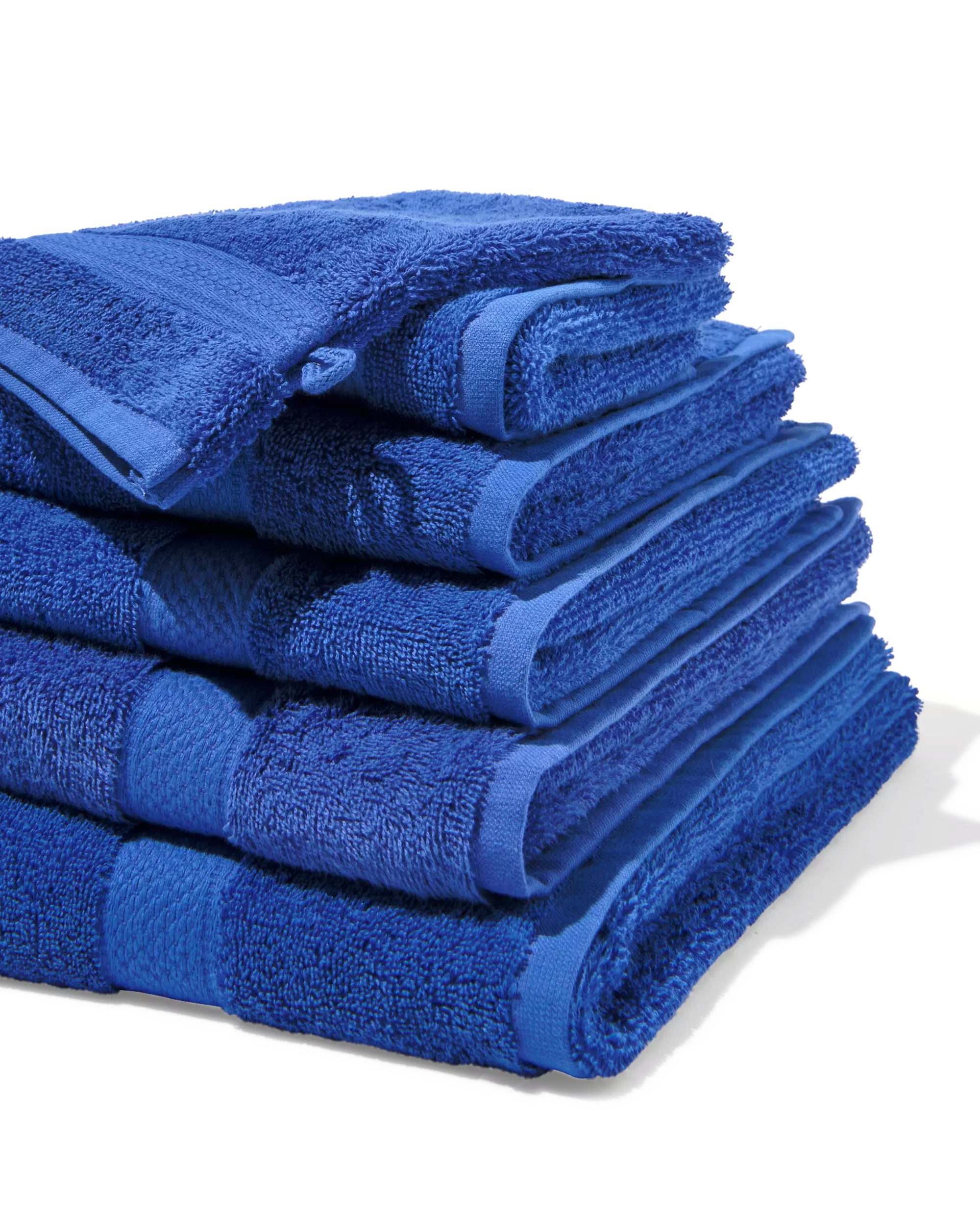 washand 16x21cm zware kwaliteit kobaltblauw