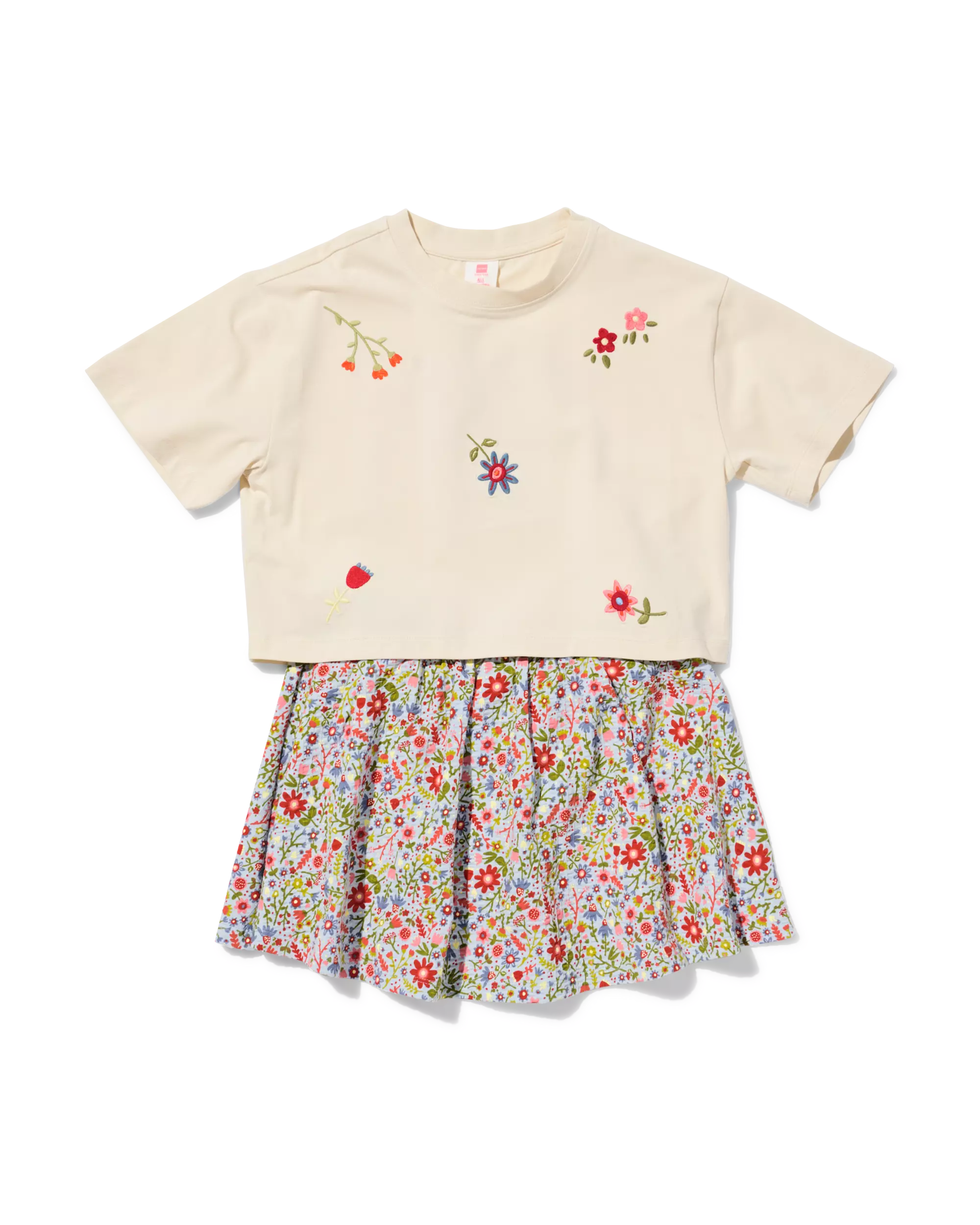 kinderkledingset bloemen