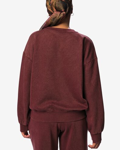 damestrui Esmee jersey bordeauxrood bordeauxrood - 36213580BURGUNDYRED - HEMA