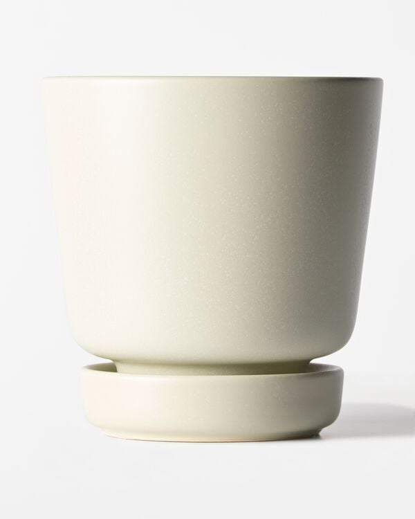 cache-pot ⌀14,4 x 14,8 cm c&eacute;ramique blanc - 13326309 - HEMA
