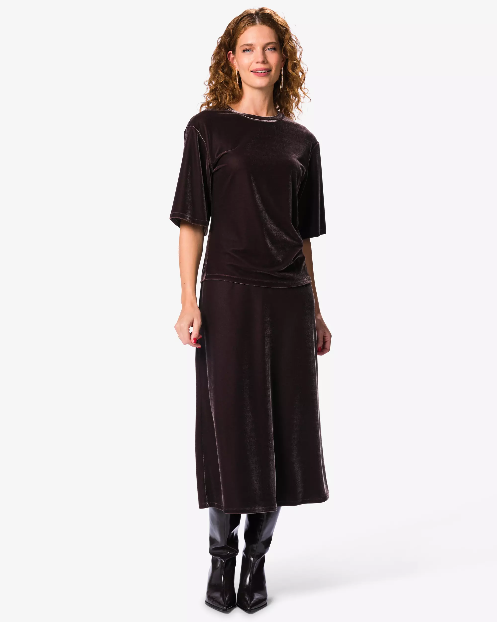 jupe femme Ovetta velours