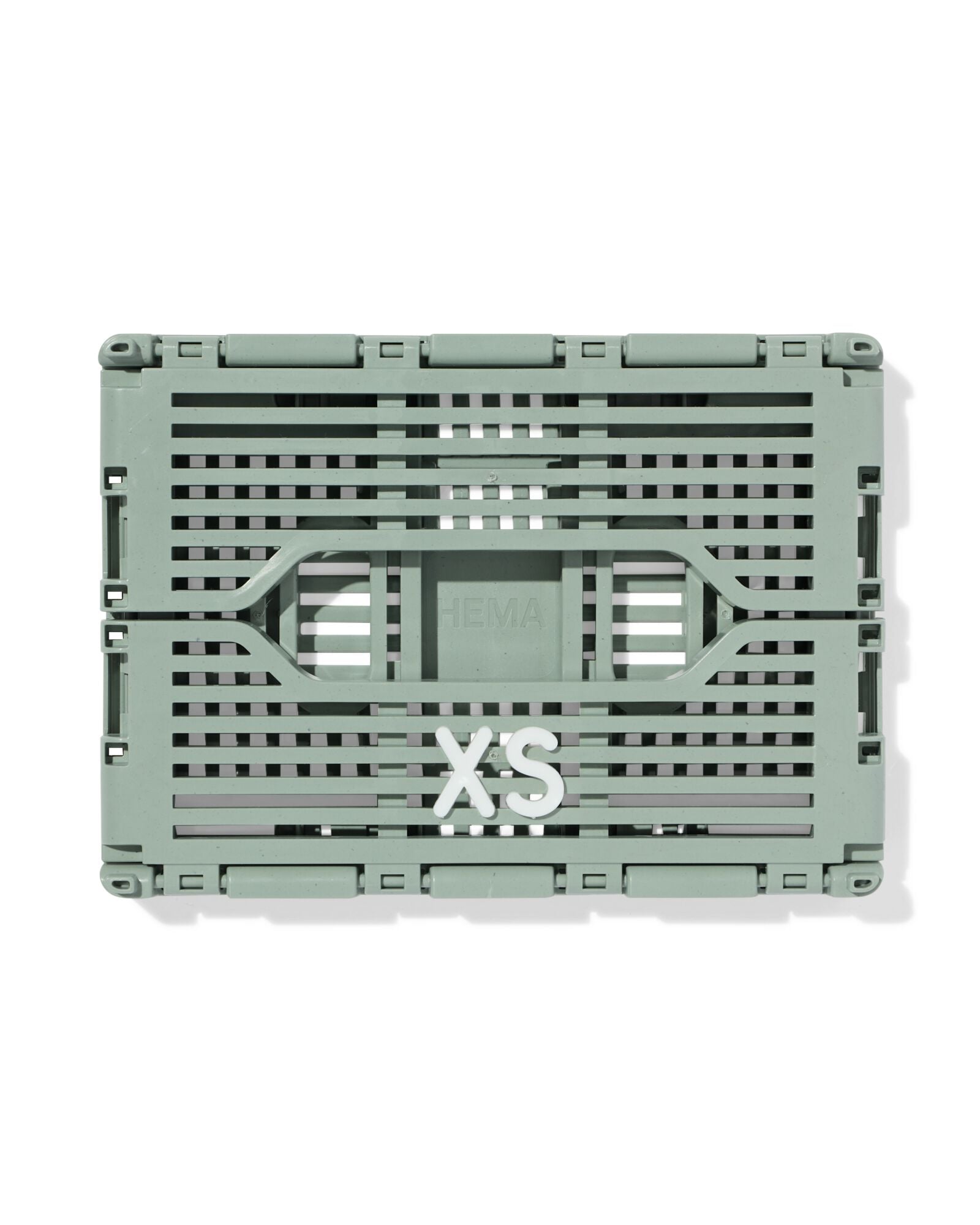 caisse pliante lettres recycl&eacute;e XS vert menthe vert menthe XS  13 x 18 x 8 - 39821199 - HEMA