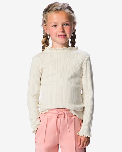 t-shirt enfant jersey &eacute;cru &eacute;cru - 30878501ECRU - HEMA