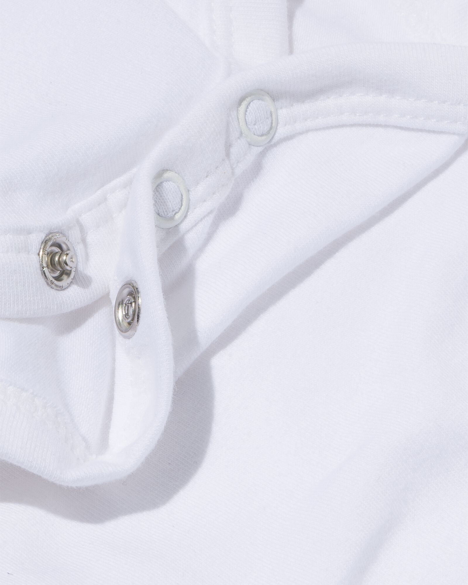 body crois&eacute; en coton biologique stretch - 2 pi&egrave;ces blanc 50 - 33374221 - HEMA