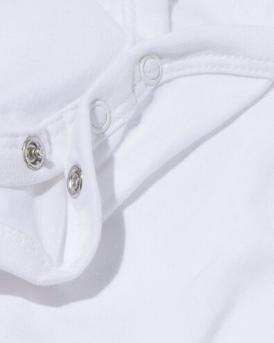 body crois&eacute; en coton biologique stretch - 2 pi&egrave;ces blanc 50 - 33374221 - HEMA