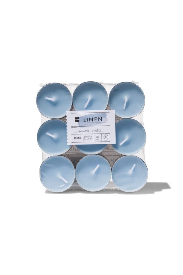 18 bougies d&rsquo;ambiance parfum&eacute;es linen - 13502378 - HEMA