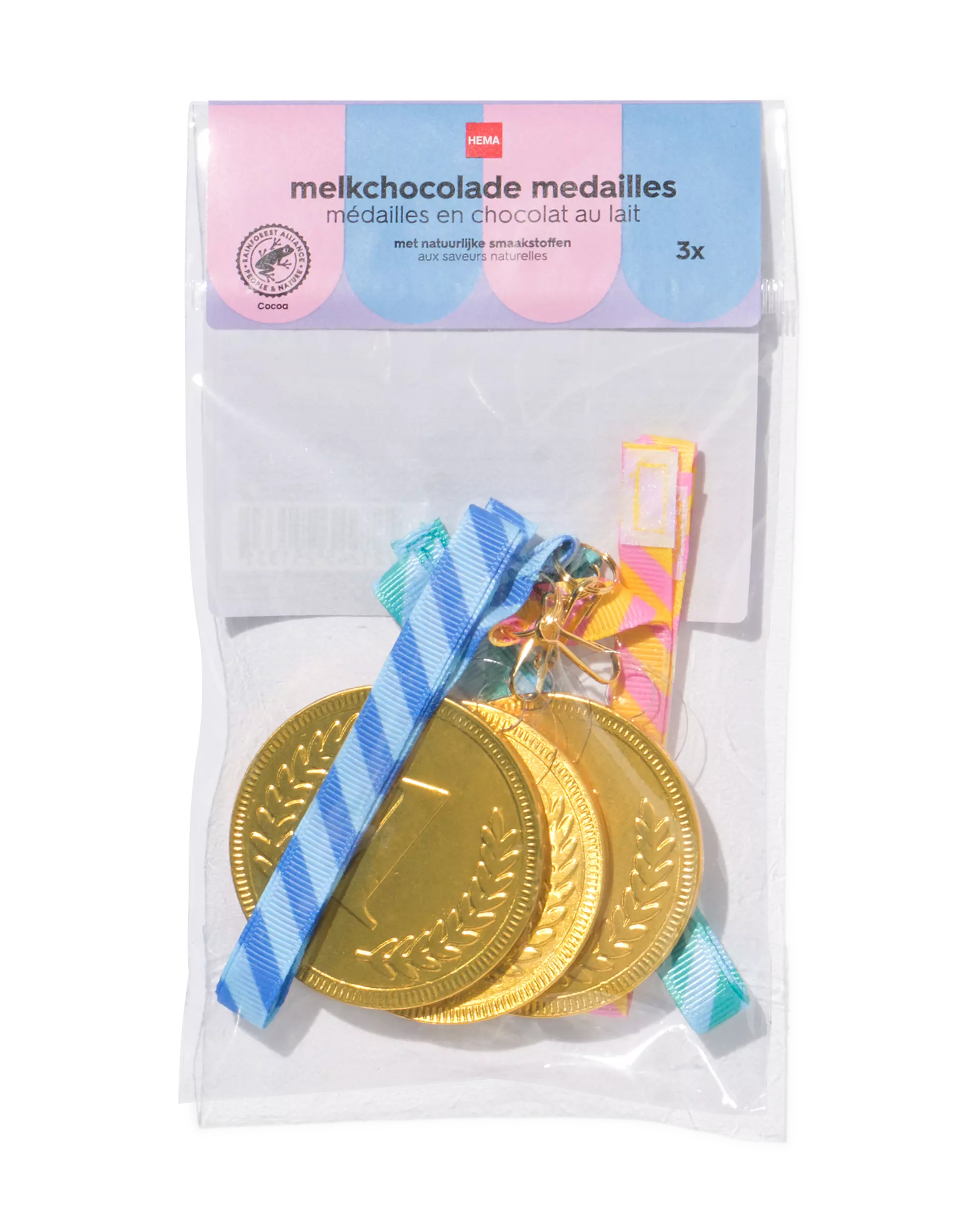 médailles en chocolat au lait - 3 pièces