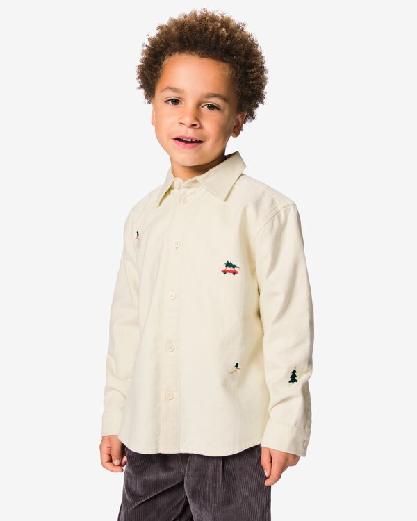 chemise enfant bonhomme de neige &eacute;cru &eacute;cru - 30731602ECRU - HEMA