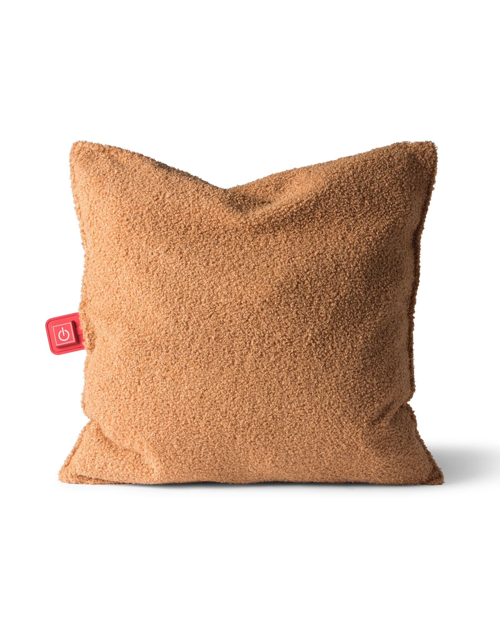 coussin chauffant 50 x 50 cm pelucheux marron - 13008027 - HEMA