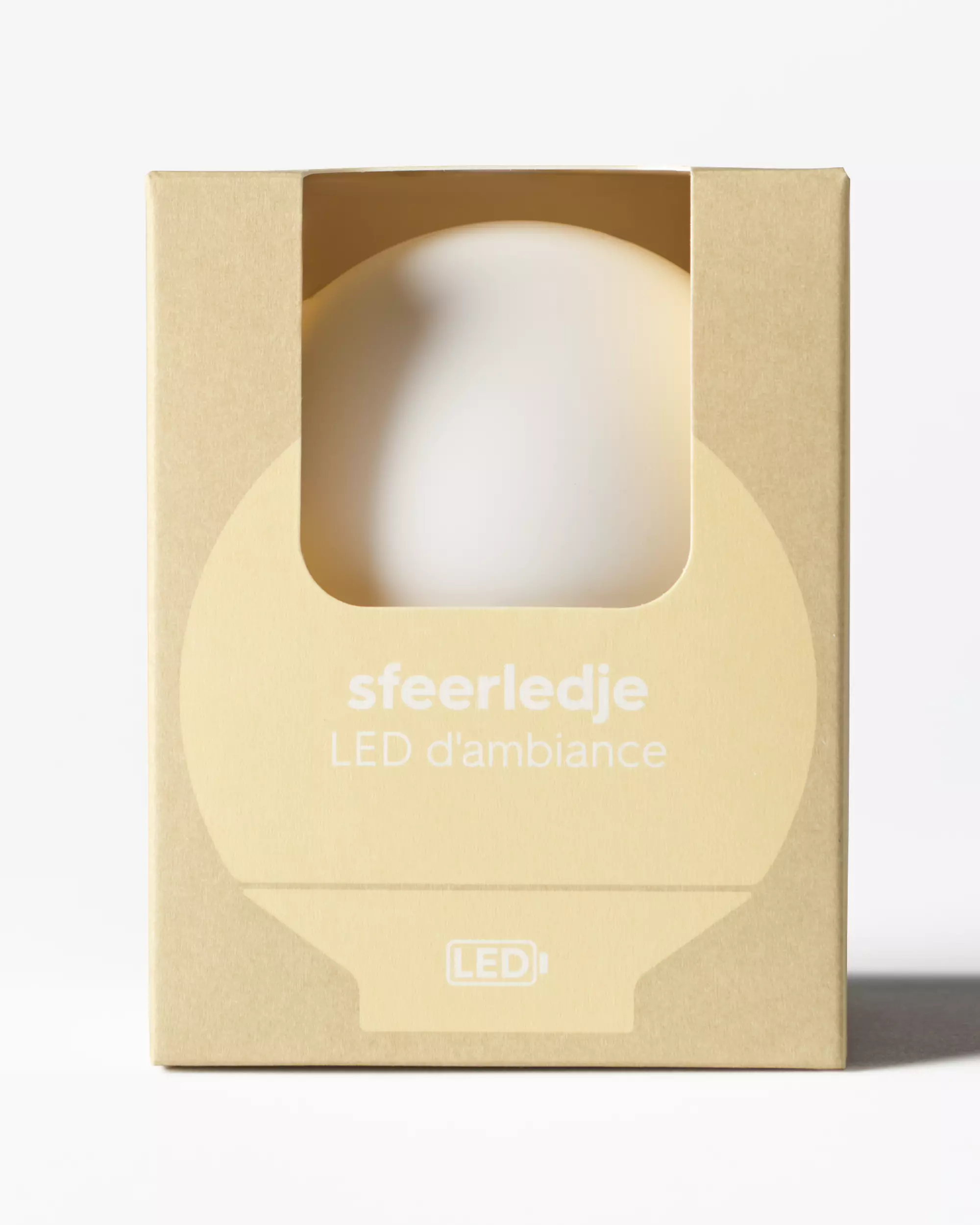 boule led d'ambiance petite ⌀7,5cm silicone blanche