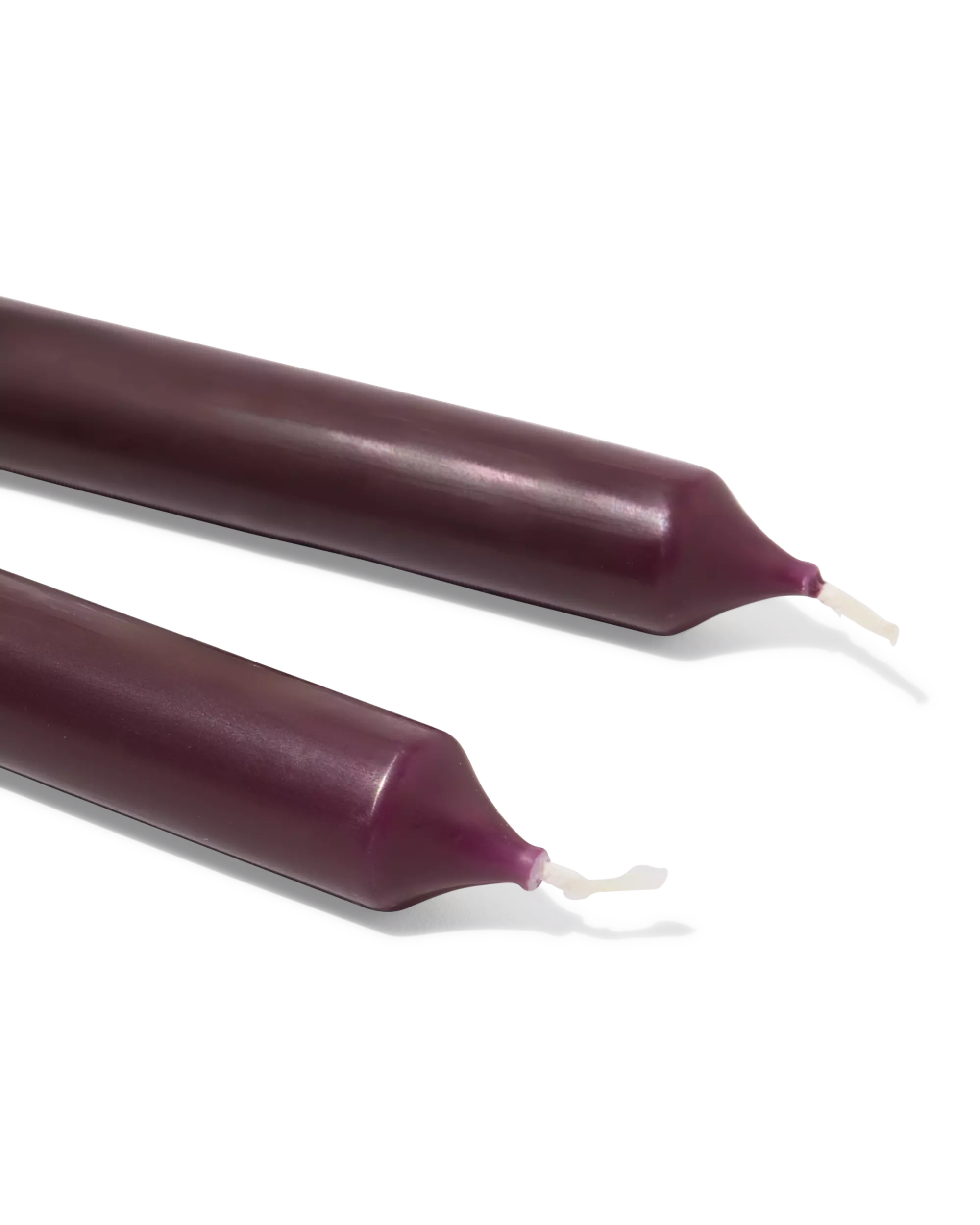 bougie longue longue Ø2,2x29cm marron foncé - 12 pièces