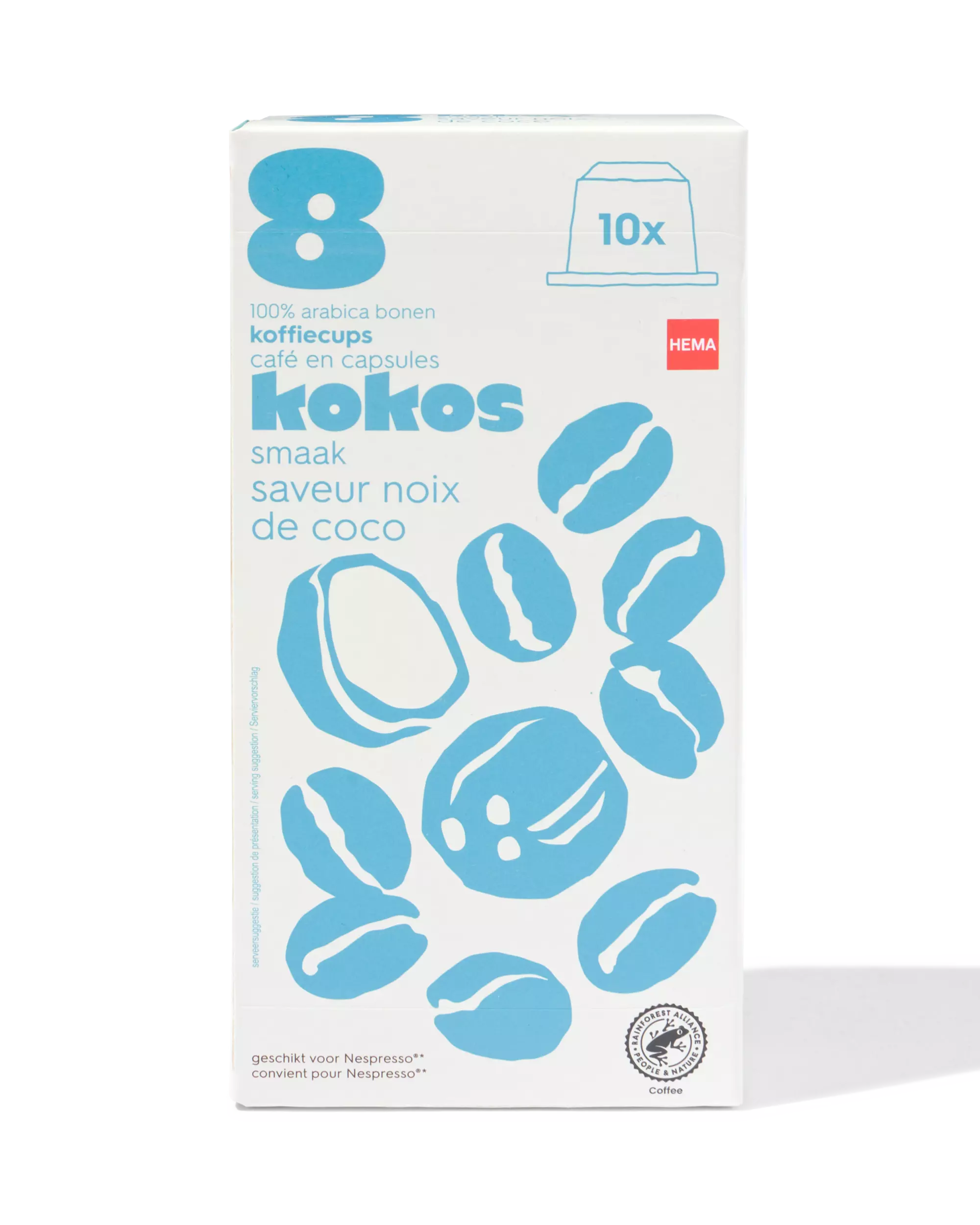capsules de café coco - 10 pièces