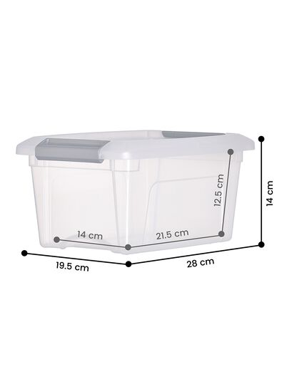 bo&icirc;te de rangement 5L Tokyo transparent 28x19.5x14 recycl&eacute;e 28 x 19.5 x 14 Tokyo - 39810406 - HEMA