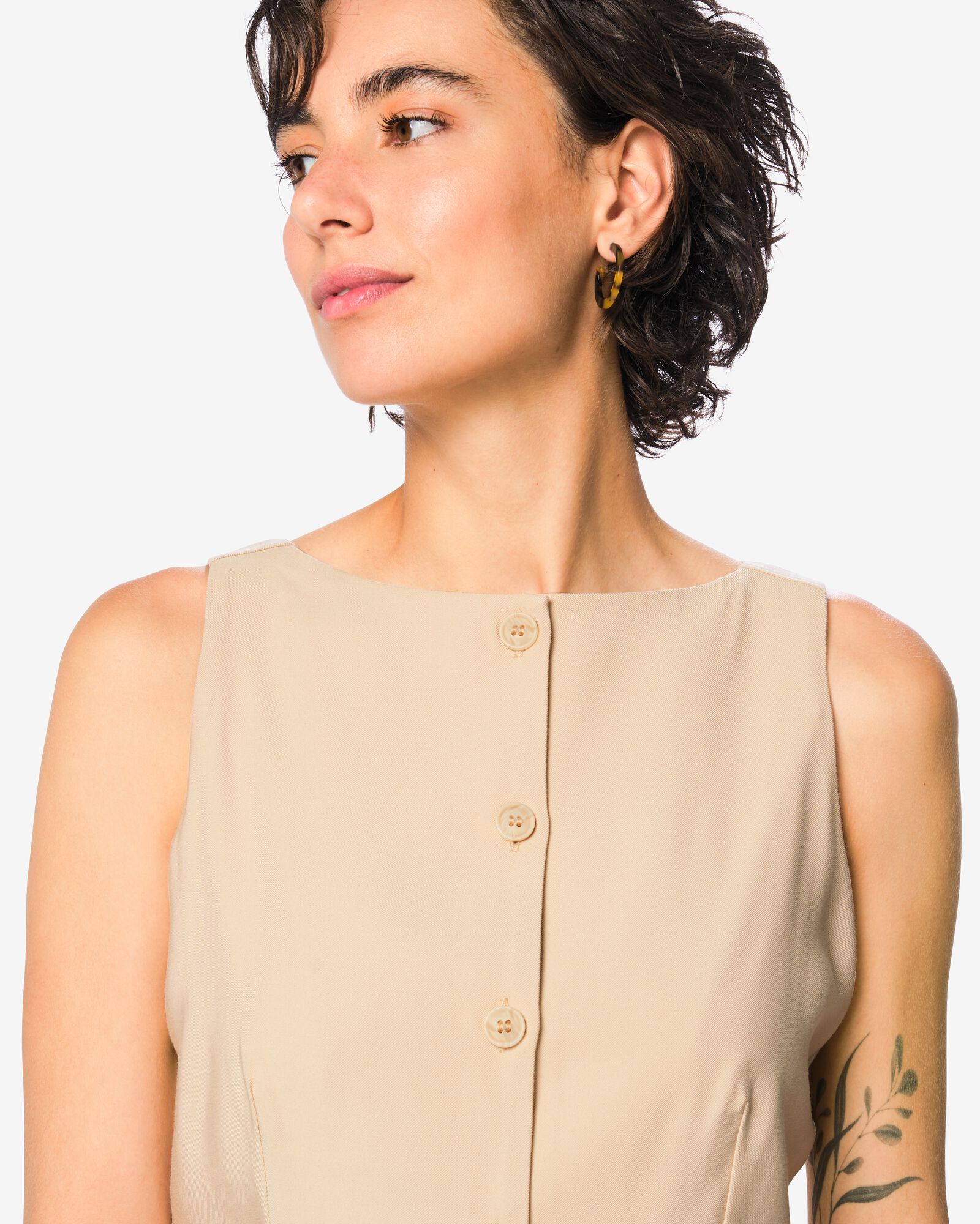 damesgilet Sarie beige beige - 36212380BEIGE - HEMA