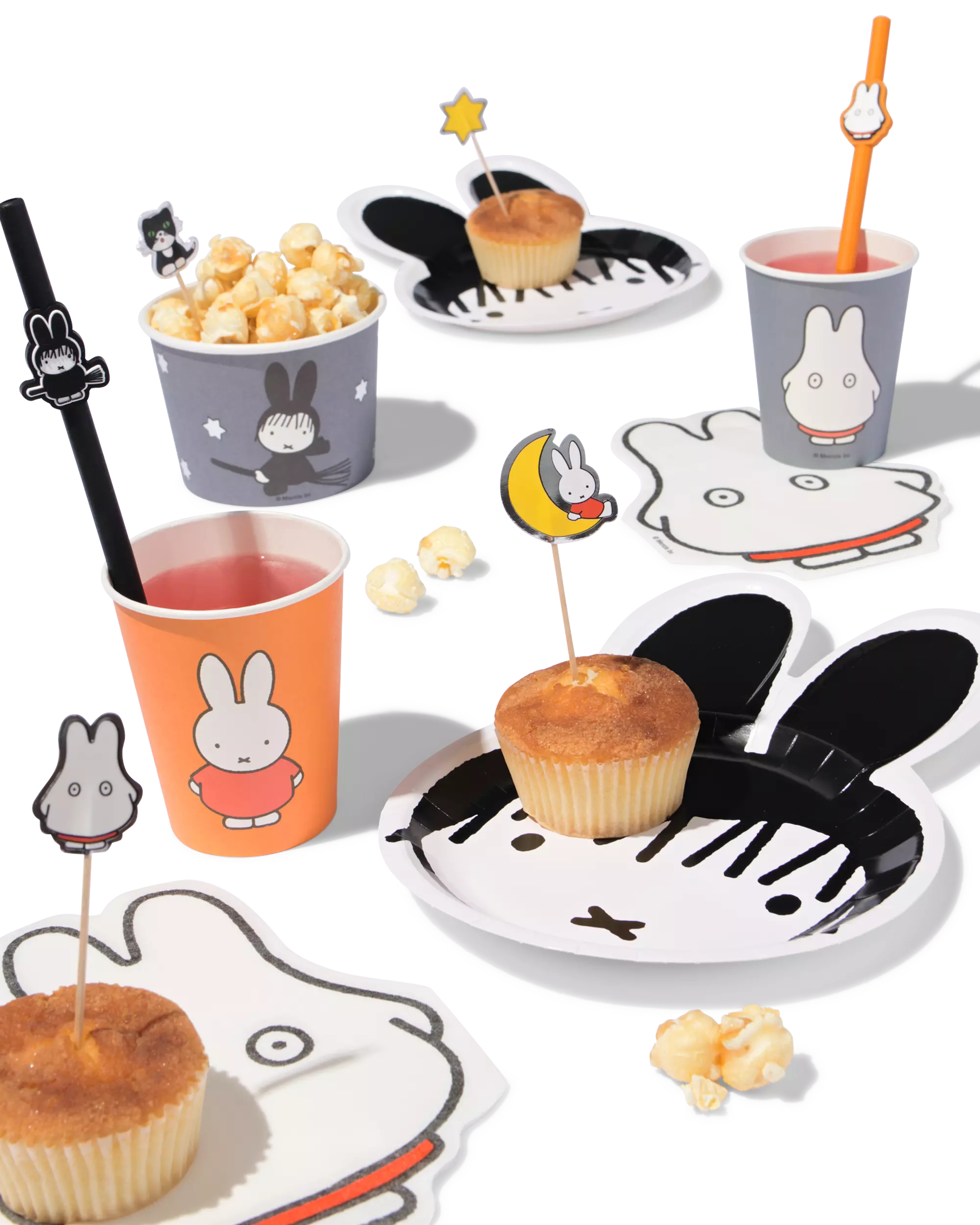 nijntje rietjes 20cm siliconen Halloween - 5 stuks