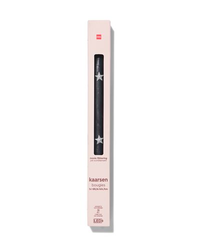 bougie LED ⌀2,5 x 24,7 cm &eacute;toiles - 25100571 - HEMA