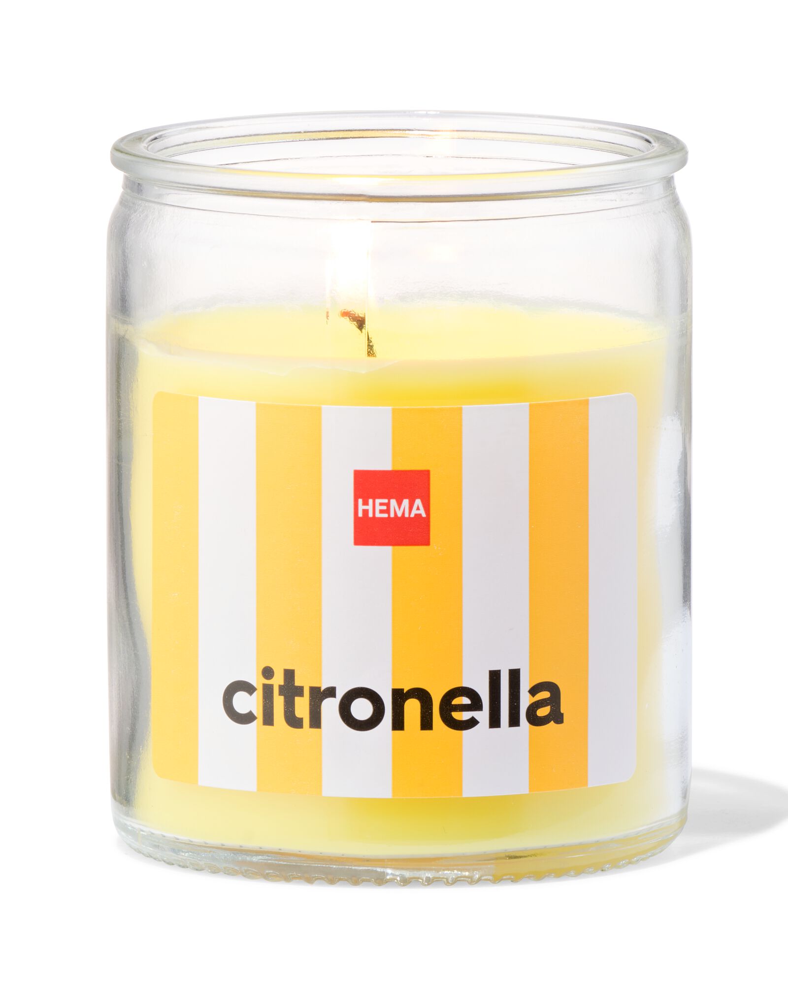 Glas mit Citronella-Duftkerze, &Oslash; 6.5 x 8 cm - 13502928 - HEMA