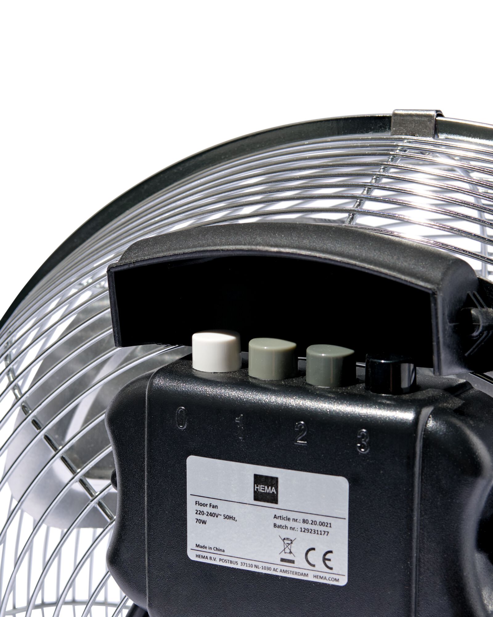 Bodenventilator, Extra Power, Chrom, &Oslash; 35 cm - 80200021 - HEMA
