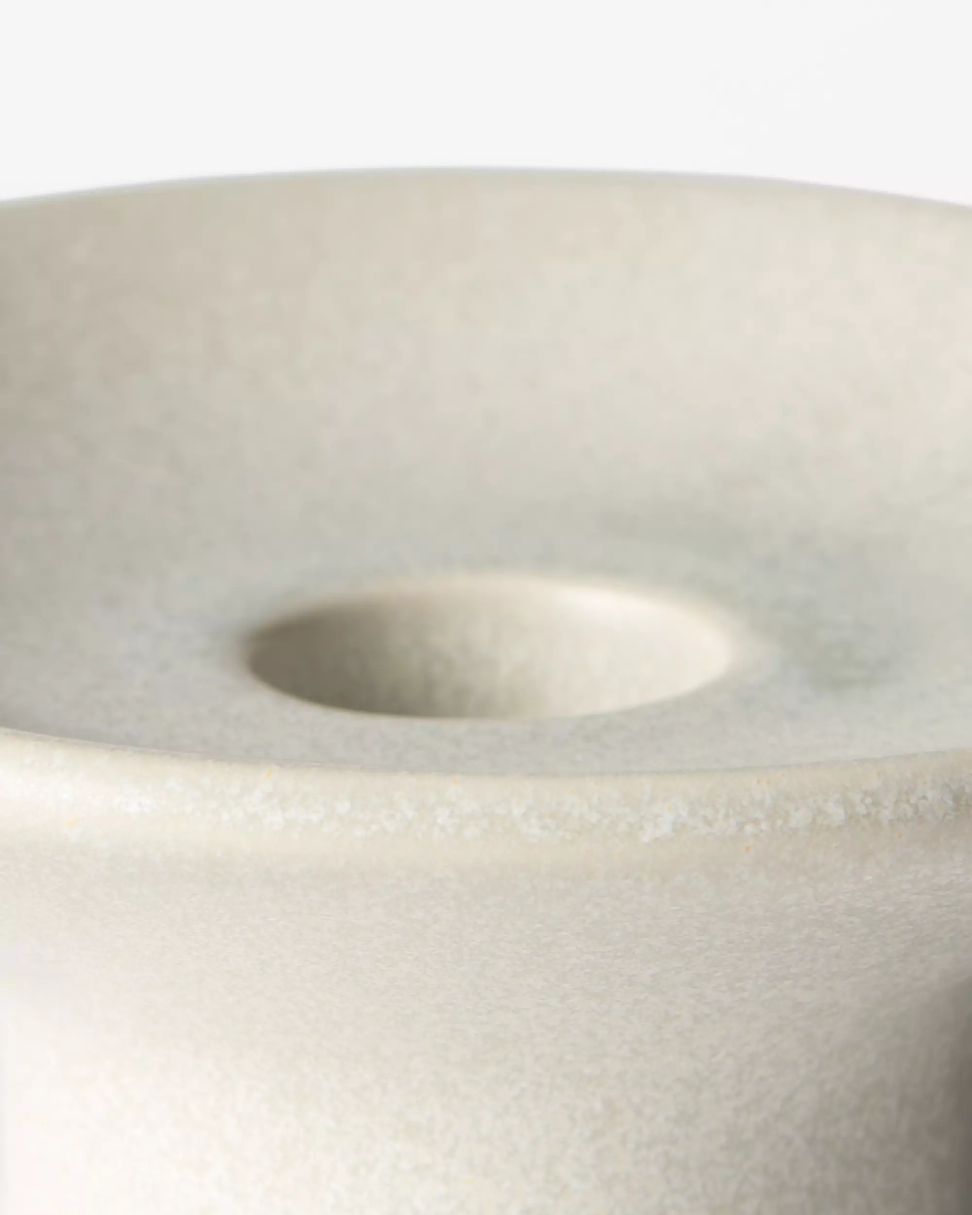 bougeoir Ø 12 x 6,5 cm Zwier céramique blanc