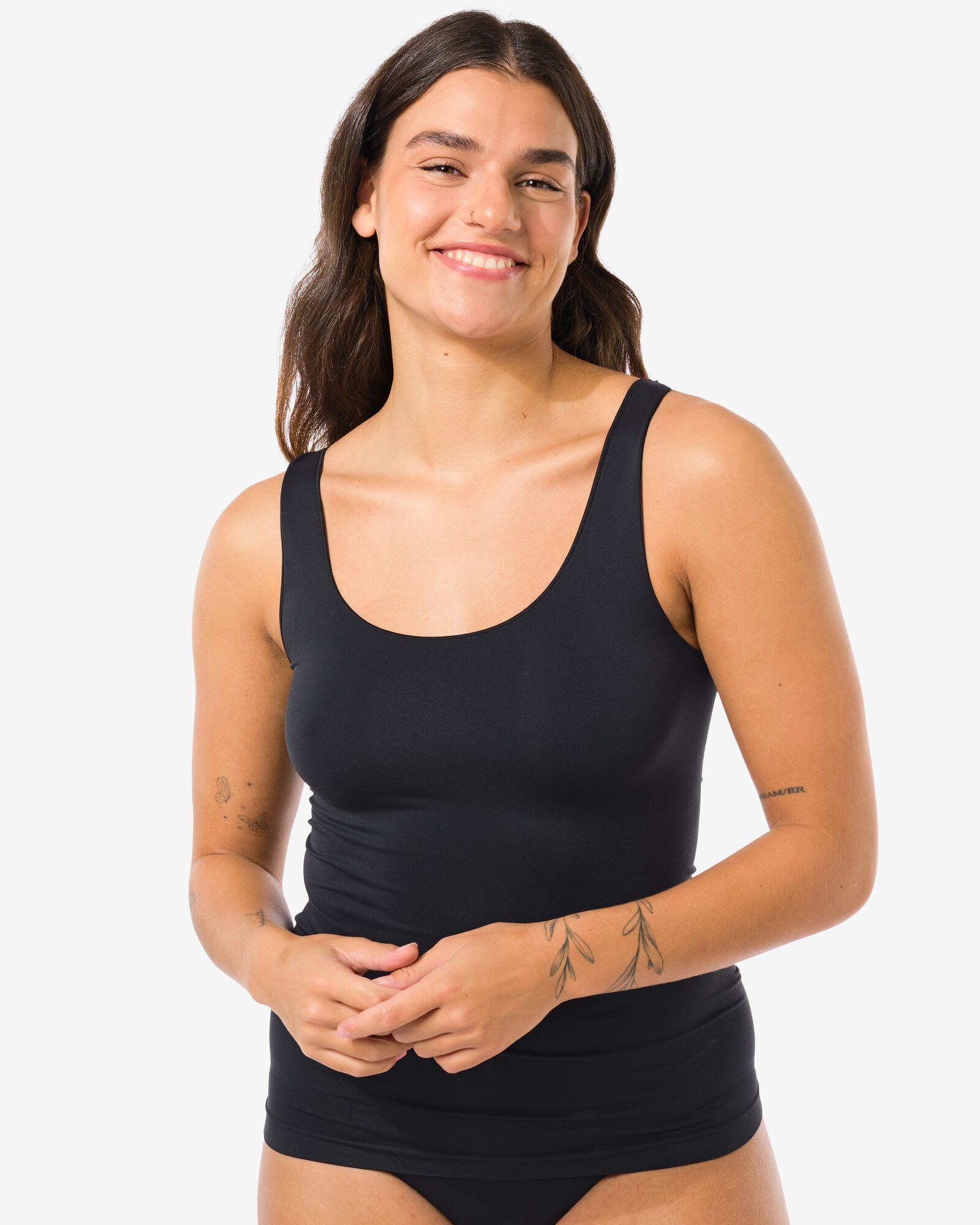 d&eacute;bardeur femme sans coutures microfibre noir noir - 19655999BLACK - HEMA