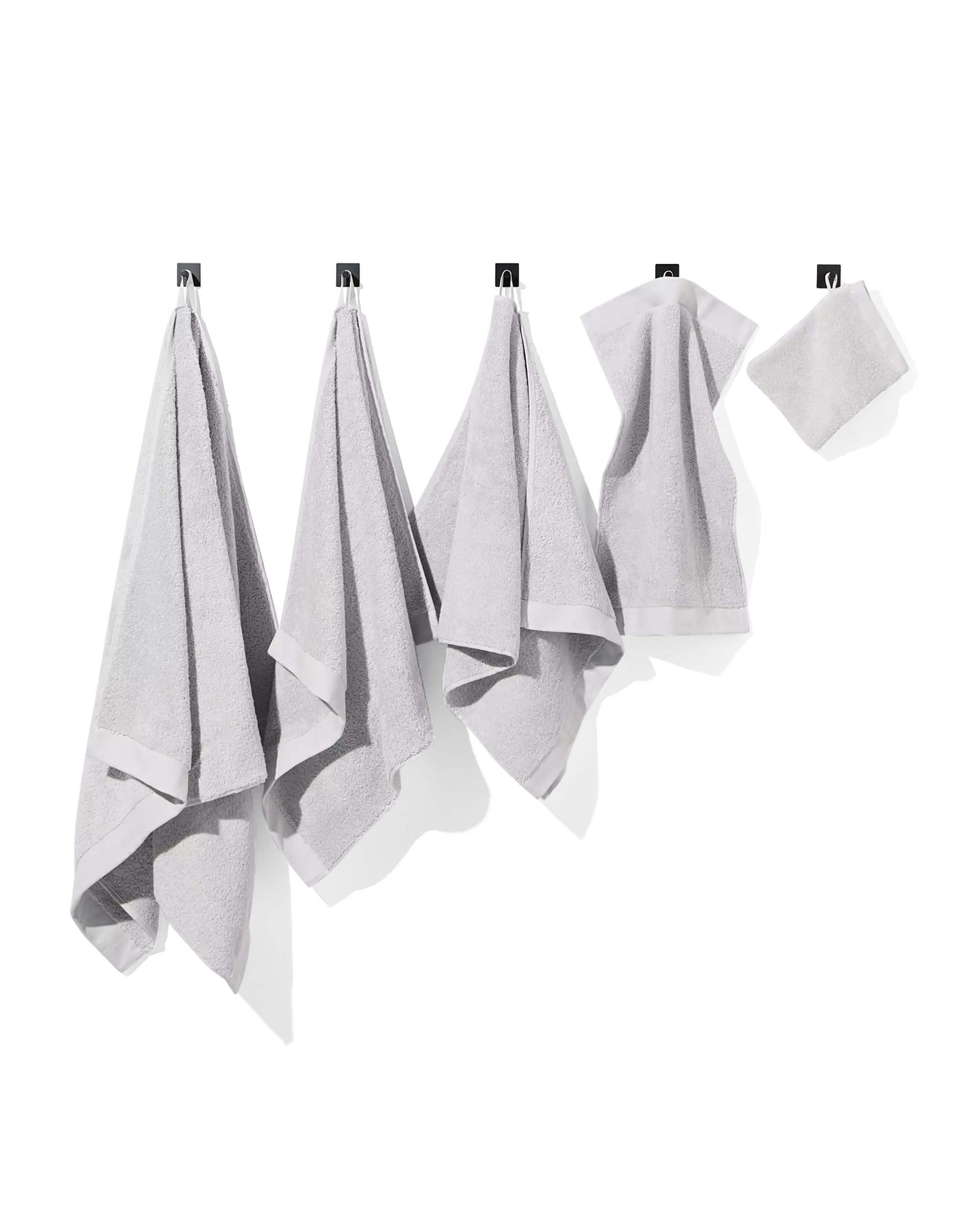 petite serviette - 33x50 cm - ultra doux - gris clair