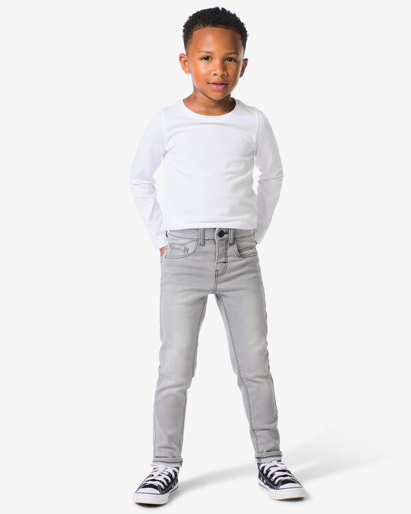 pantalon enfant jean jogging skinny gris gris - 30769808GREY - HEMA
