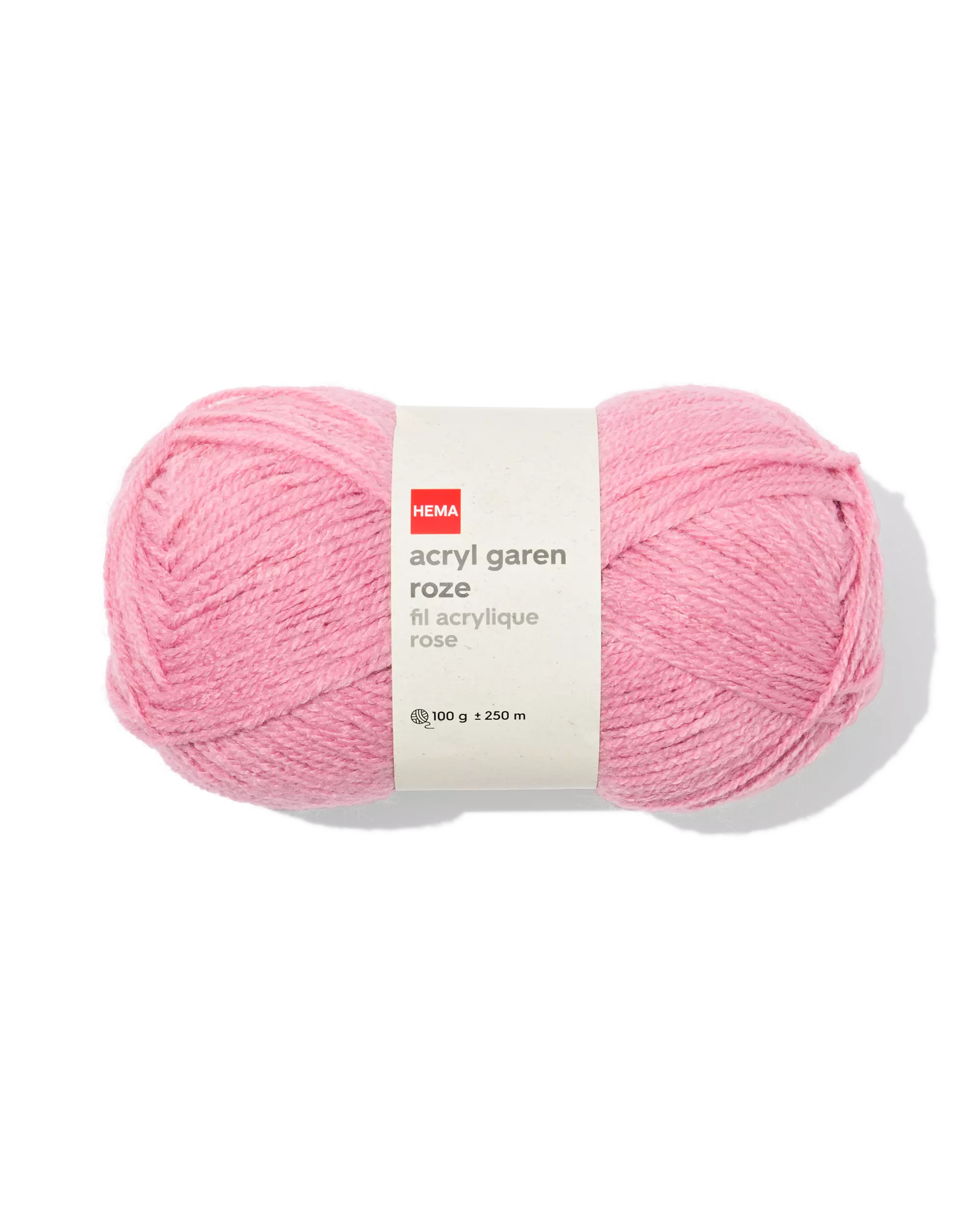 fil acrylique 100 g 250 m rose
