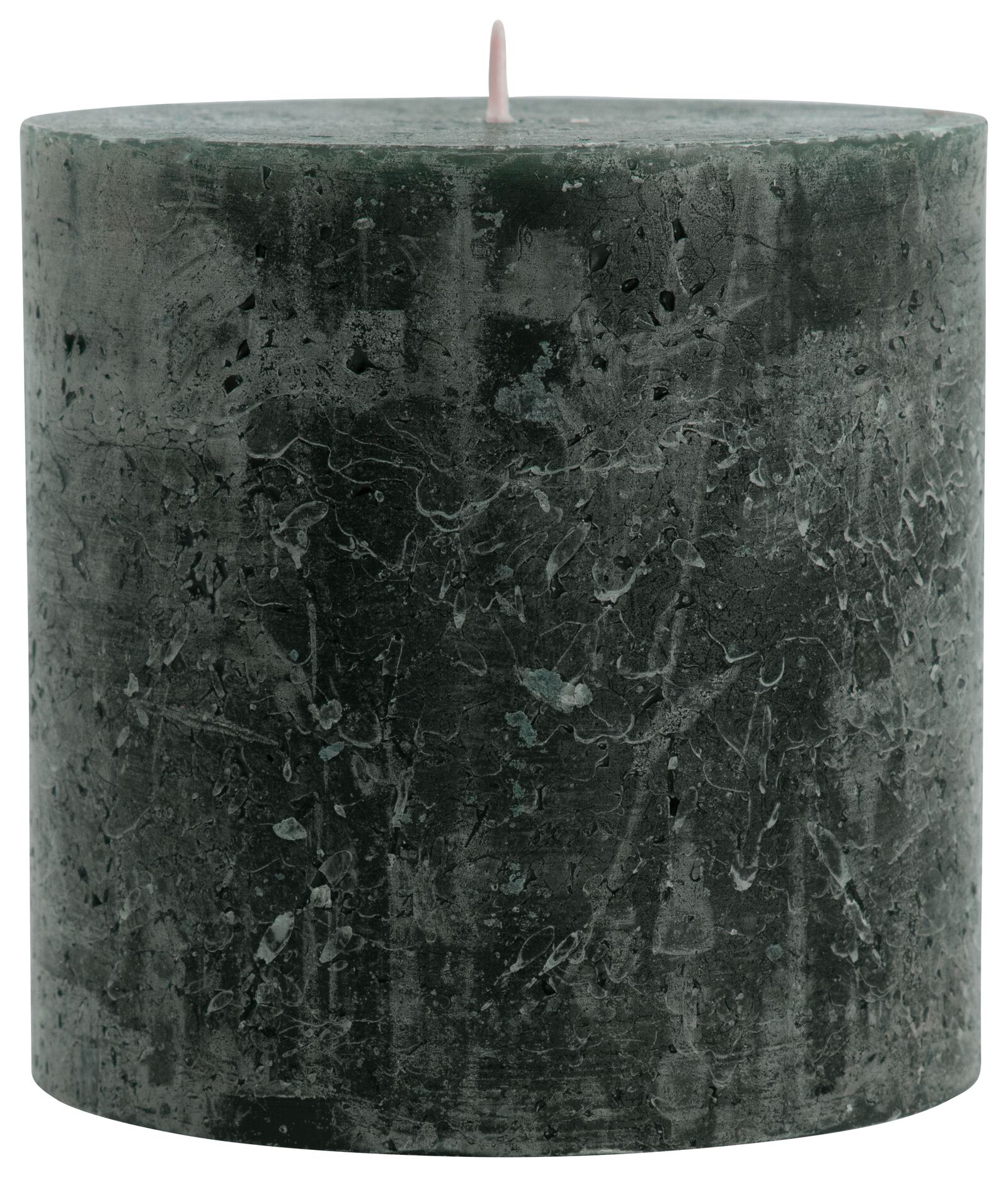 bougie rustique &Oslash;10x10 cm vert fonc&eacute; vert fonc&eacute; 10 x 10 - 13501873 - HEMA