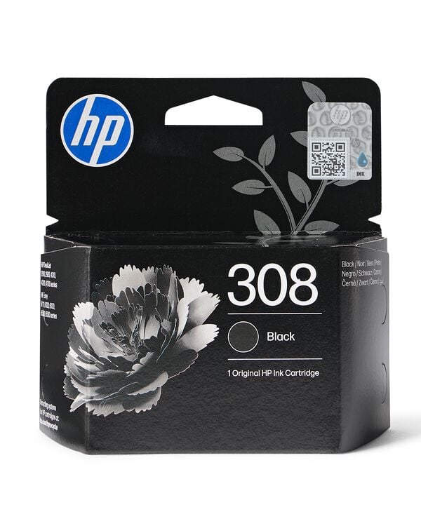 HP Tintenpatrone 308, Kunststoff, Schwarz - 38300042 - HEMA