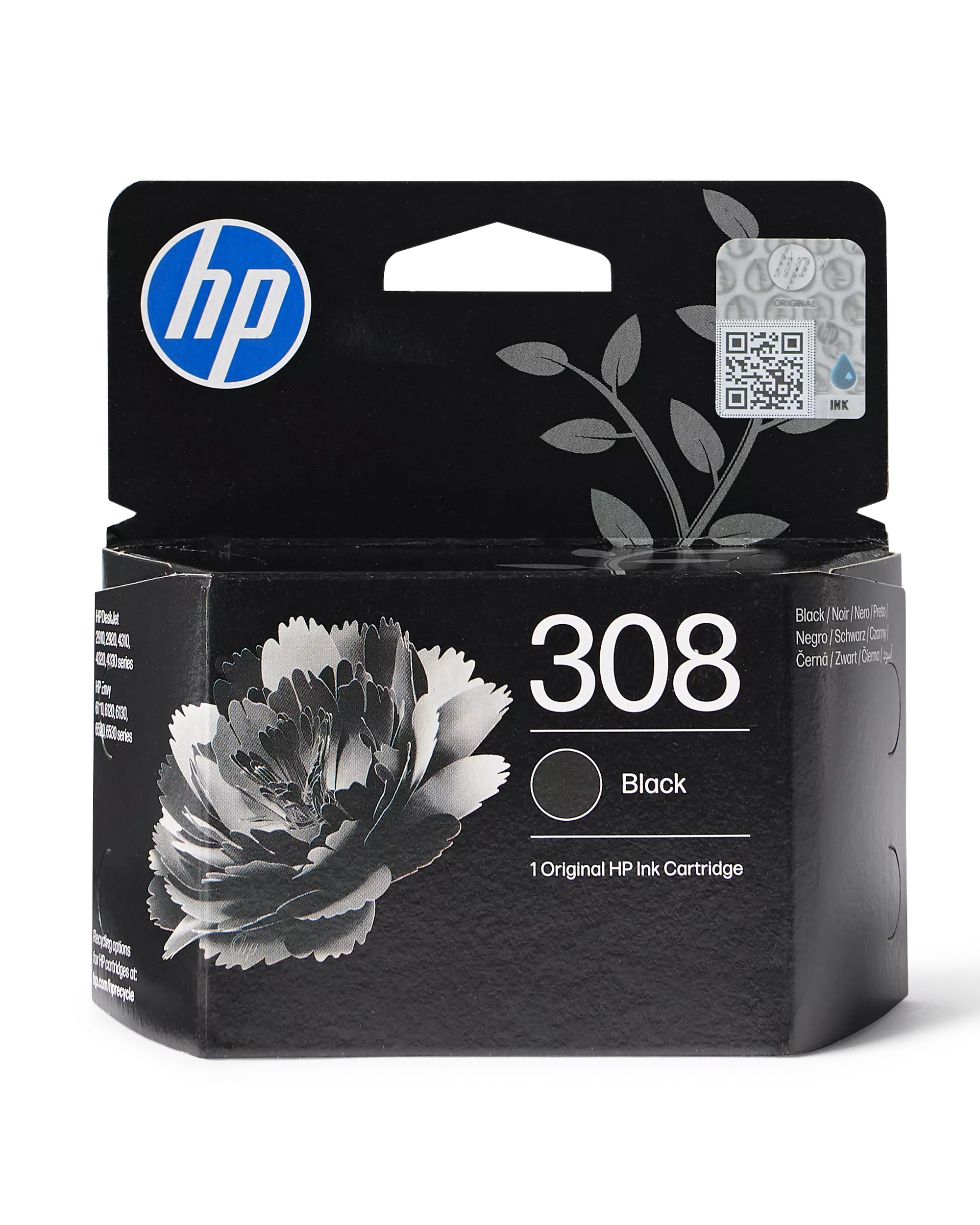HP Tintenpatrone 308, Kunststoff, Schwarz