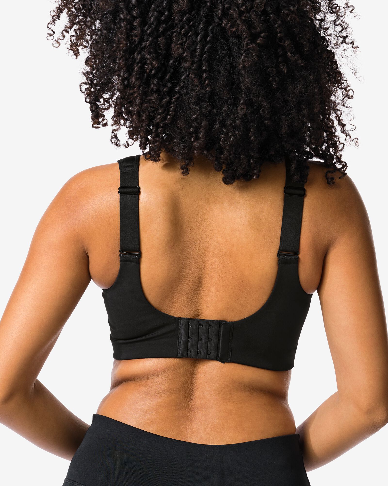 voorgevormde sportbh heavy support met beugel zwart zwart - 21700264BLACK - HEMA