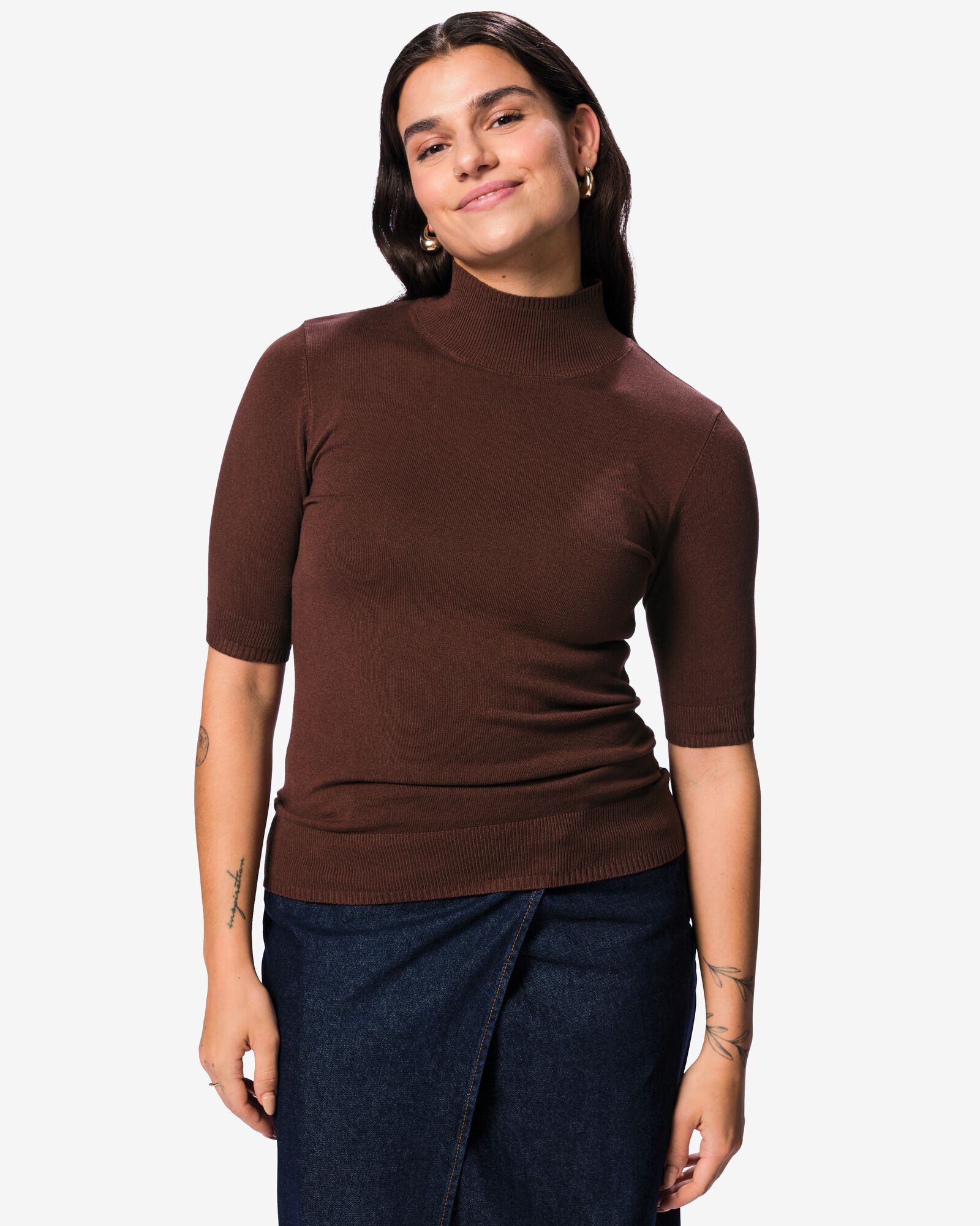 Damenpullover, Feinstrick braun braun - 36305940BROWN - HEMA