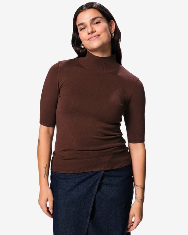 Damenpullover, Feinstrick braun braun - 36305940BROWN - HEMA