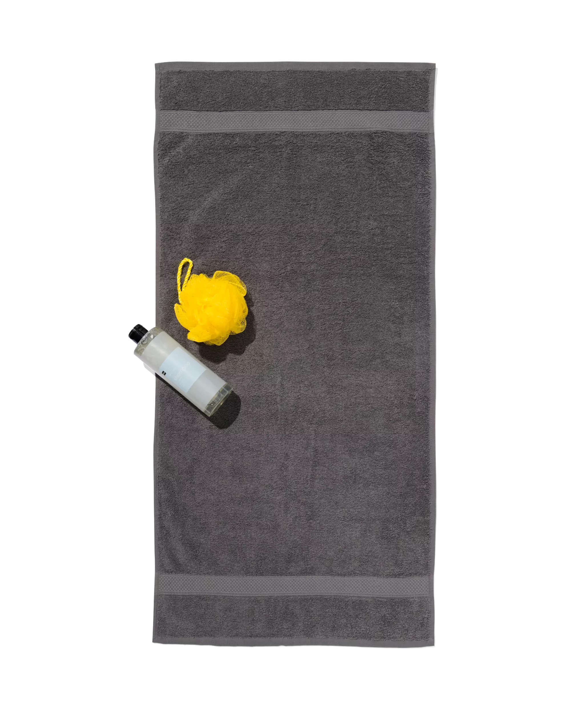 serviette de bain - 50x100 cm - qualité épaisse - gris foncé
