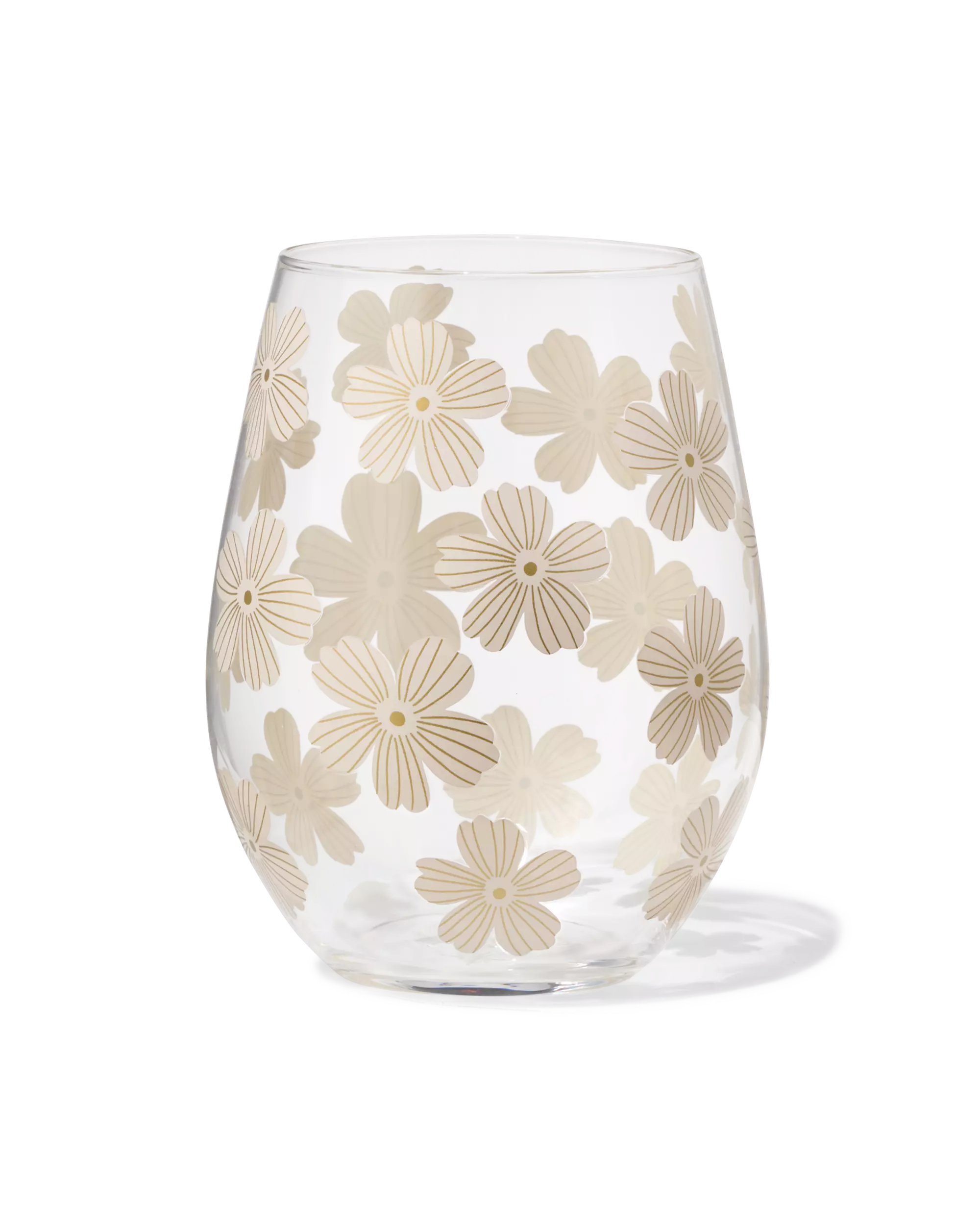 verre 550 ml fleurs