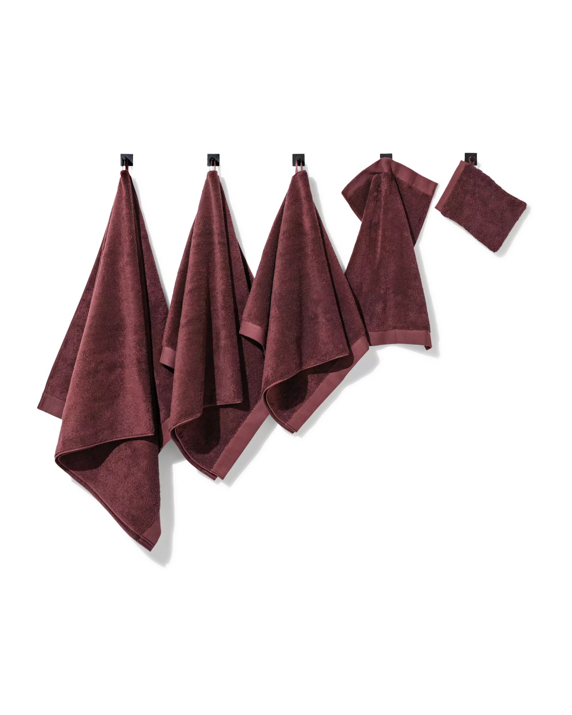 petite serviette 33 x 50 cm qualité hôtelière extra douce rouge bordeaux