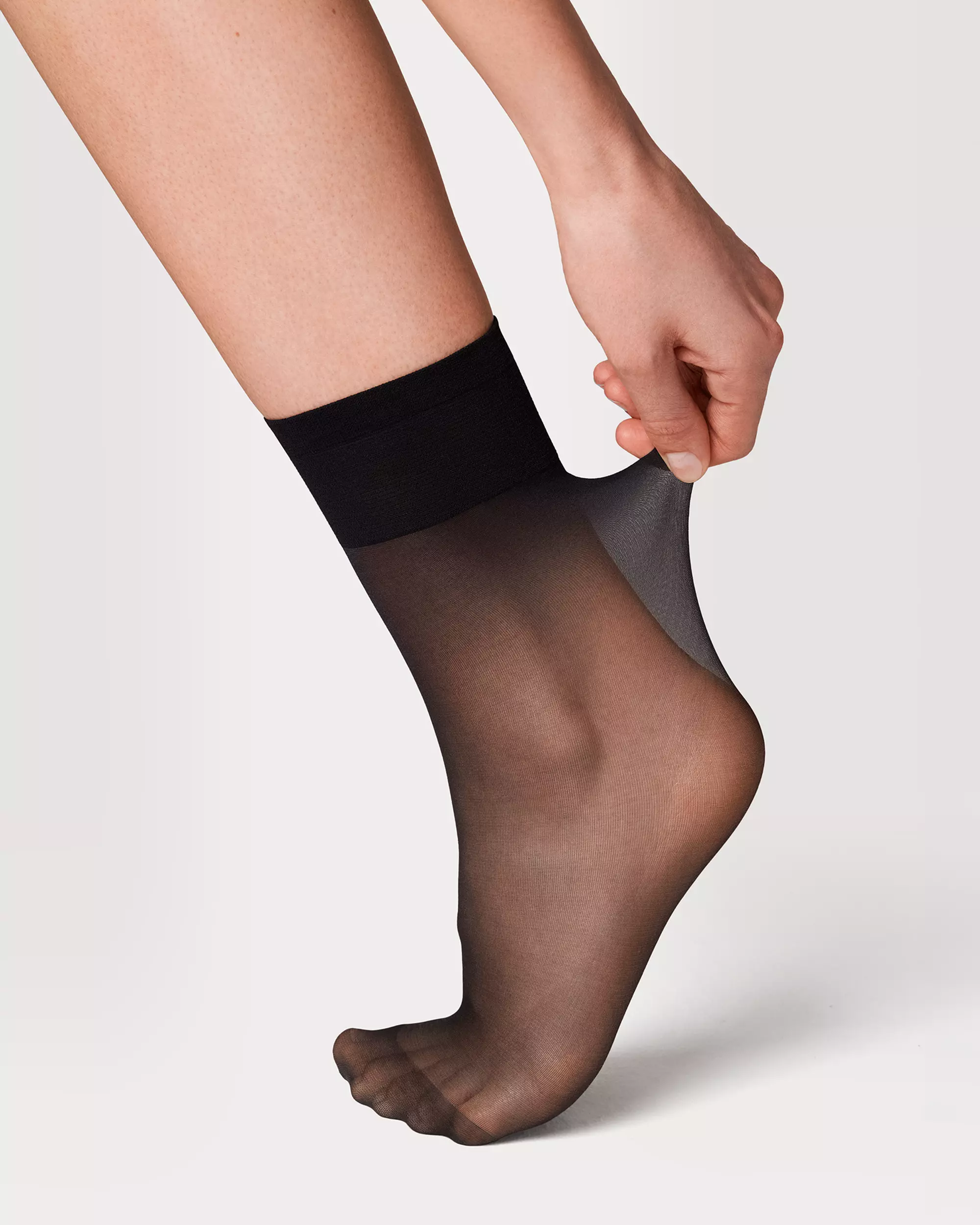 socquettes anti-filage 20 deniers mates - 2 paires