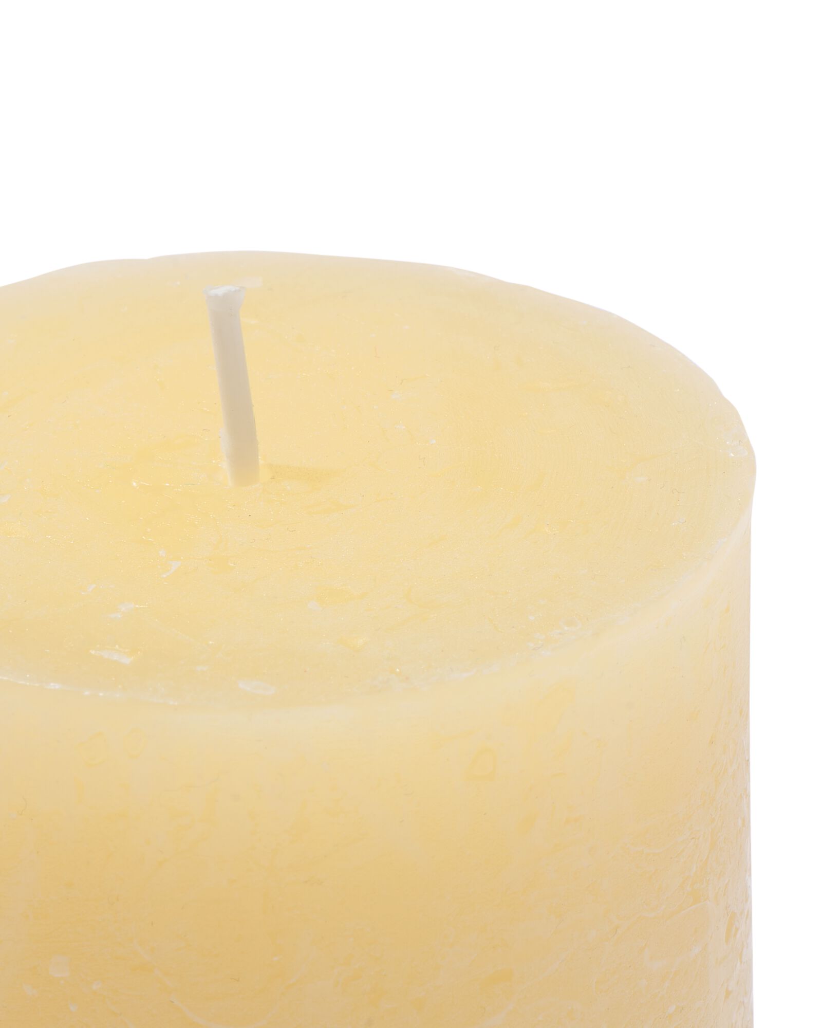 bougie rustique &Oslash;7x8cm jaune clair jaune p&acirc;le 7 x 8 - 13504230 - HEMA