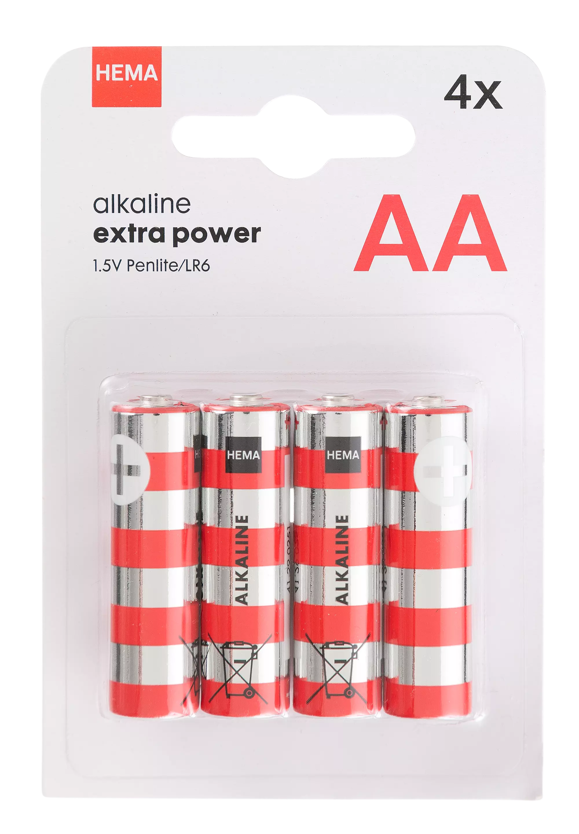 AA alkaline extra power batterijen - 4 stuks