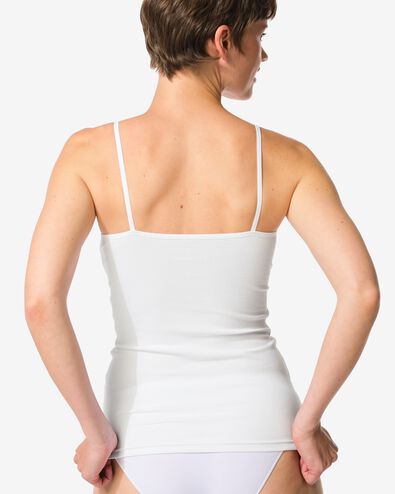 dameshemd spaghettibandjes met kant wit wit - 19671285WHITE - HEMA