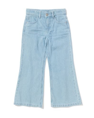 kinderbroek regular fit streep denim denim - 30862943DENIM - HEMA