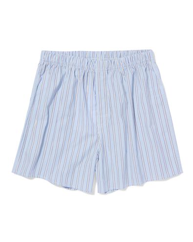 Lockere Herren-Boxershorts, gestreift hellblau hellblau - 19190530LIGHTBLUE - HEMA