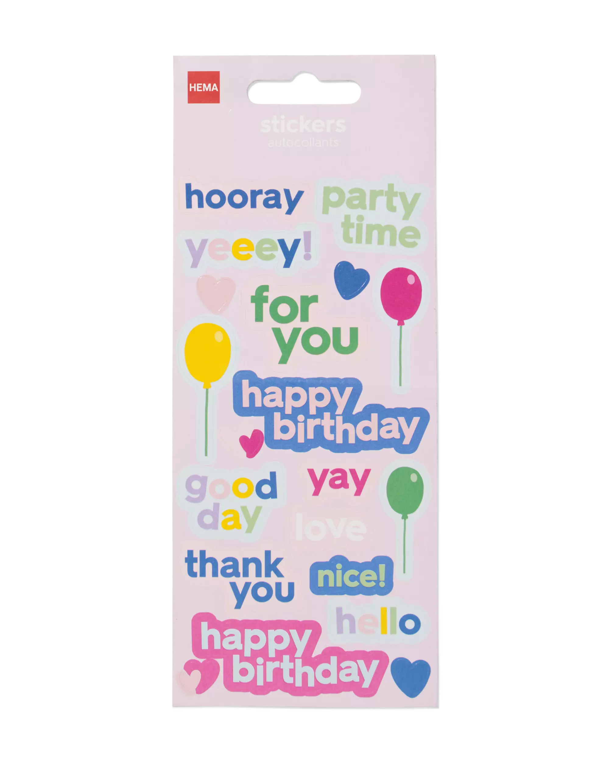 stickers verjaardag quotes - 5 stuks