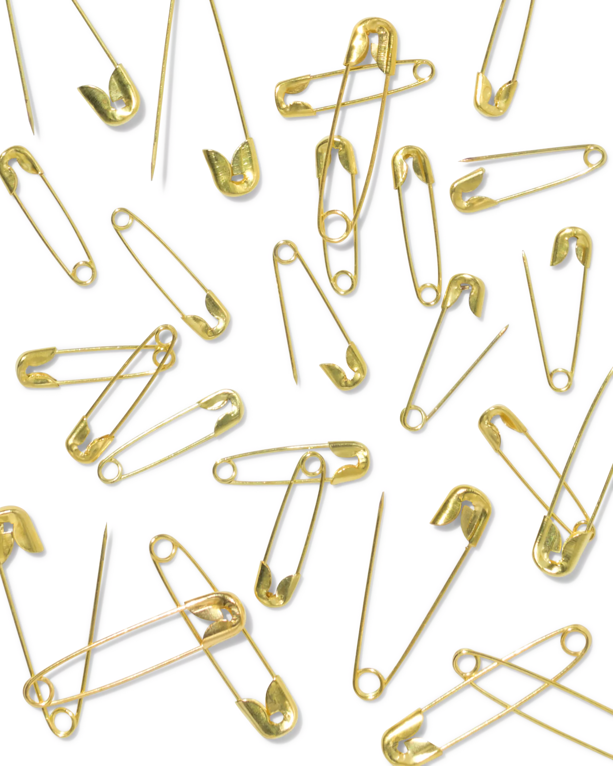 Sicherheitsnadeln, Gold – 48 Stück