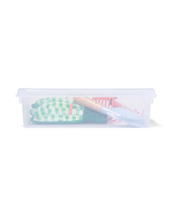 opbergbox 8L Madrid transparant 40x30x12 40 x 30 x 12 - 39822004L40X30X12 - HEMA