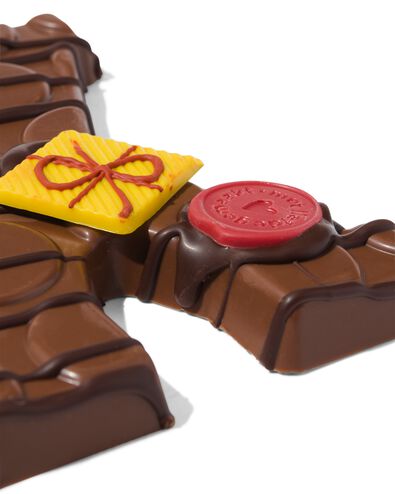 Lettre en chocolat d&eacute;cor&eacute;e &agrave; la main lait X 180g X lait - 24427424 - HEMA