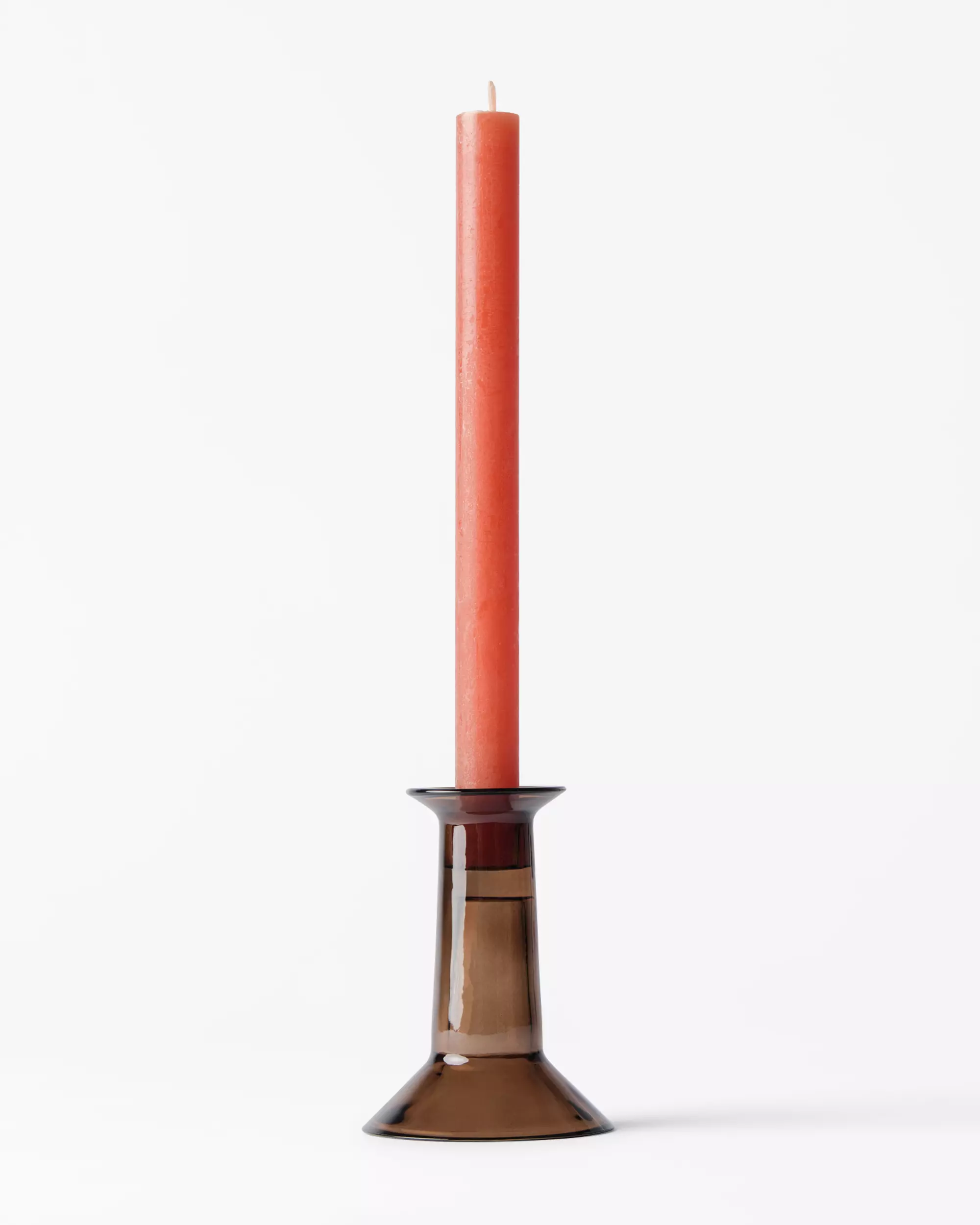 bougie longue ⌀2,2 x 27 cm rustique orange foncé